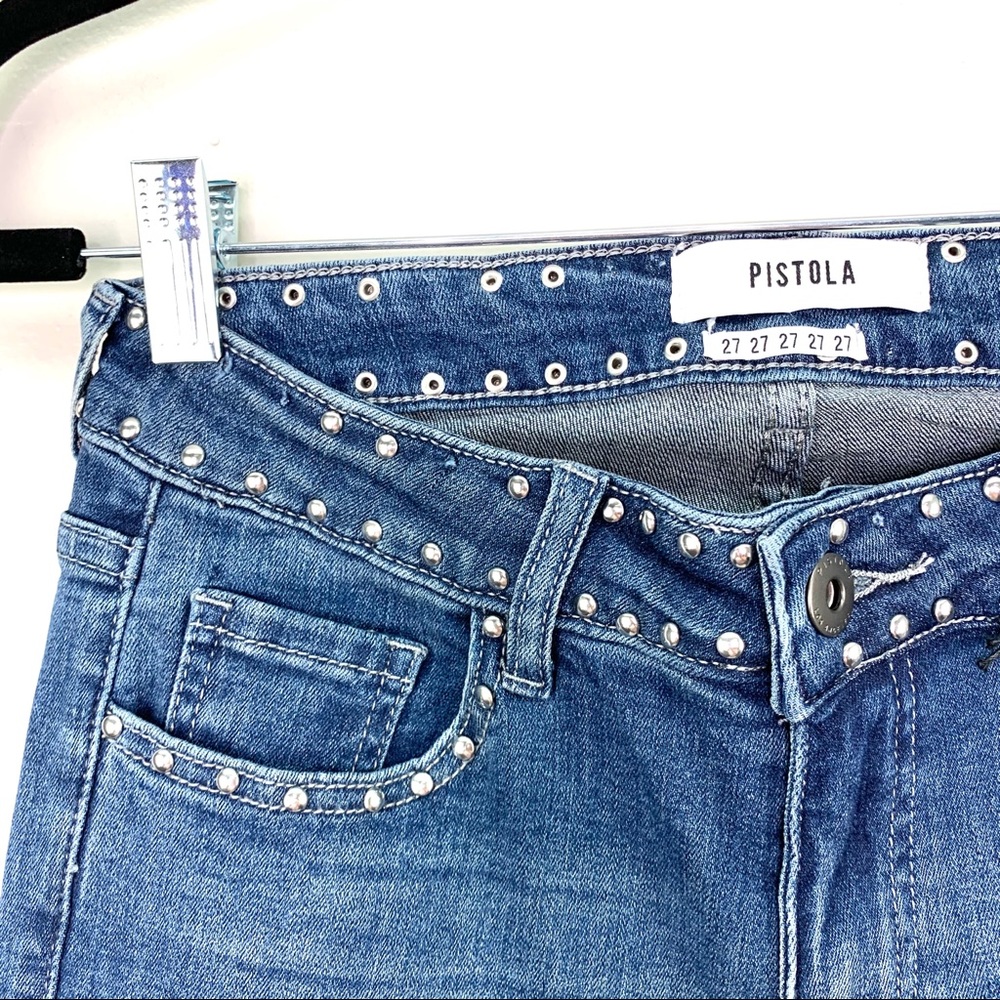 Pistola Audrey Skinny Studded Jeans Size 27 - Picture 4 of 8